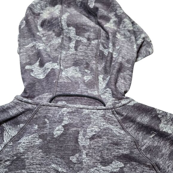 Lululemon Warm Stabilizer 1/2 Zip Hoodie - Incognito Camo HTR Black - Picture 10 of 14